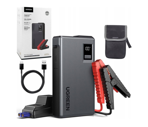 UGREEN Jump starter Powerbank ES702 12000mAh 1000A LED USB-C + USB - 1488874 - zdjęcie 3